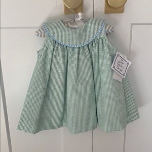 Green blue infant dress